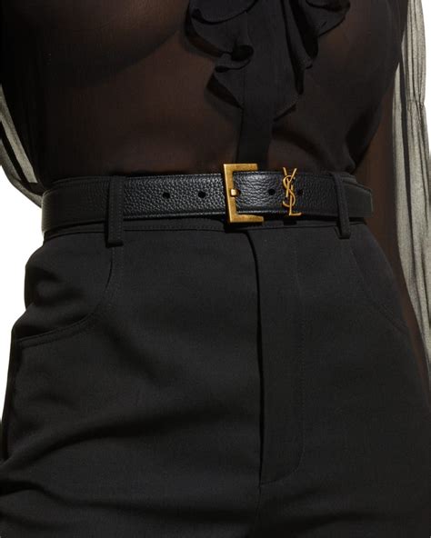 ysl slim belt|YSL belt women's outfit.